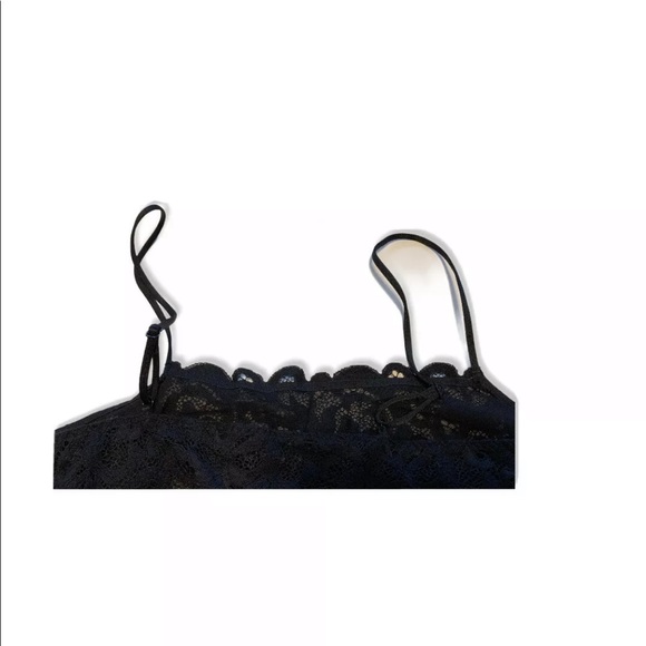 Free People Reese Lace Bralette Black Women Medium - Picture 6 of 10